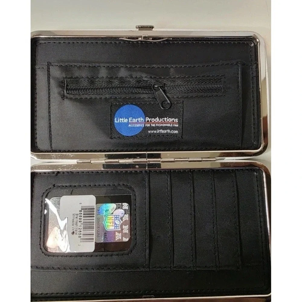 NFL Minnesota Vikings Licensed Shell Mesh Wallet  7-1/8